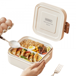 New Portable Electric Lunch Box No Water Heating Bento Box Office Warm Lunch Box Student Food Warmer