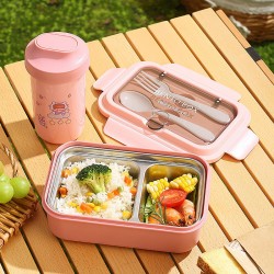 Stainless Steel Custom Lunch Box Is Convenient to Carry Environmentally Friendly Materials to Work and School