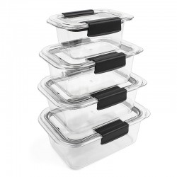 Custom Clear Plastic Kids Storage Lunch Box Pantry Fridge Kitchen Airtight Food Storage Container Set With Lid