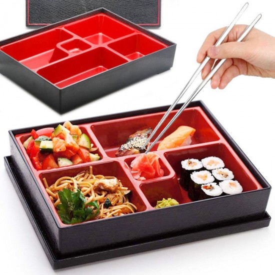 Japanese Bento Box 5 Compartment Japanese Food Container Bento Onigiri Sushi Box Japanese Bento Lunch Box Kitchen Accessories