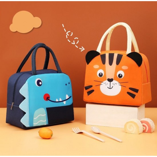 Cute Lunch Bag Cartoon Bento Box Bag Small Thermal Insulated Pouch For Kids Child School Snacks Lunch Box Container Tote Handbag